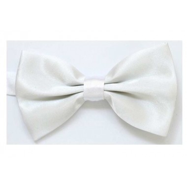 Papion alb uni butterfly